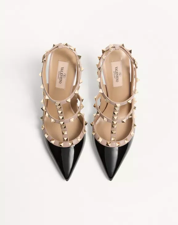 Valentino Patent Rockstud Caged Pump 100Mm - Image 5